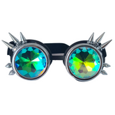 Chrome Steampunk Kaleidoscope Goggles